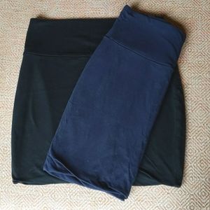 Bundle of 2 stretchy mini skirts